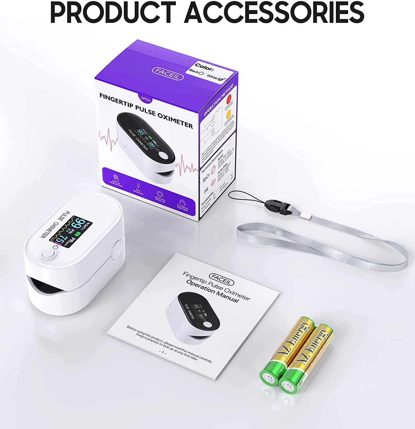 X1908P Fingertip Pulse Oximeter